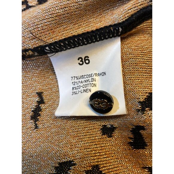 Escada x Margaretha Ley Leopard‎ Sweater Cardigan Set Tank Camisole EU 36 - Picture 9 of 9